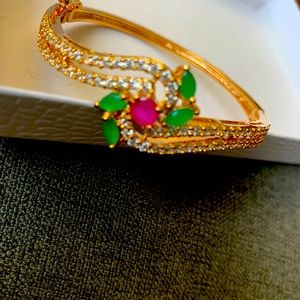 Gold Plated Zircon Bracelet